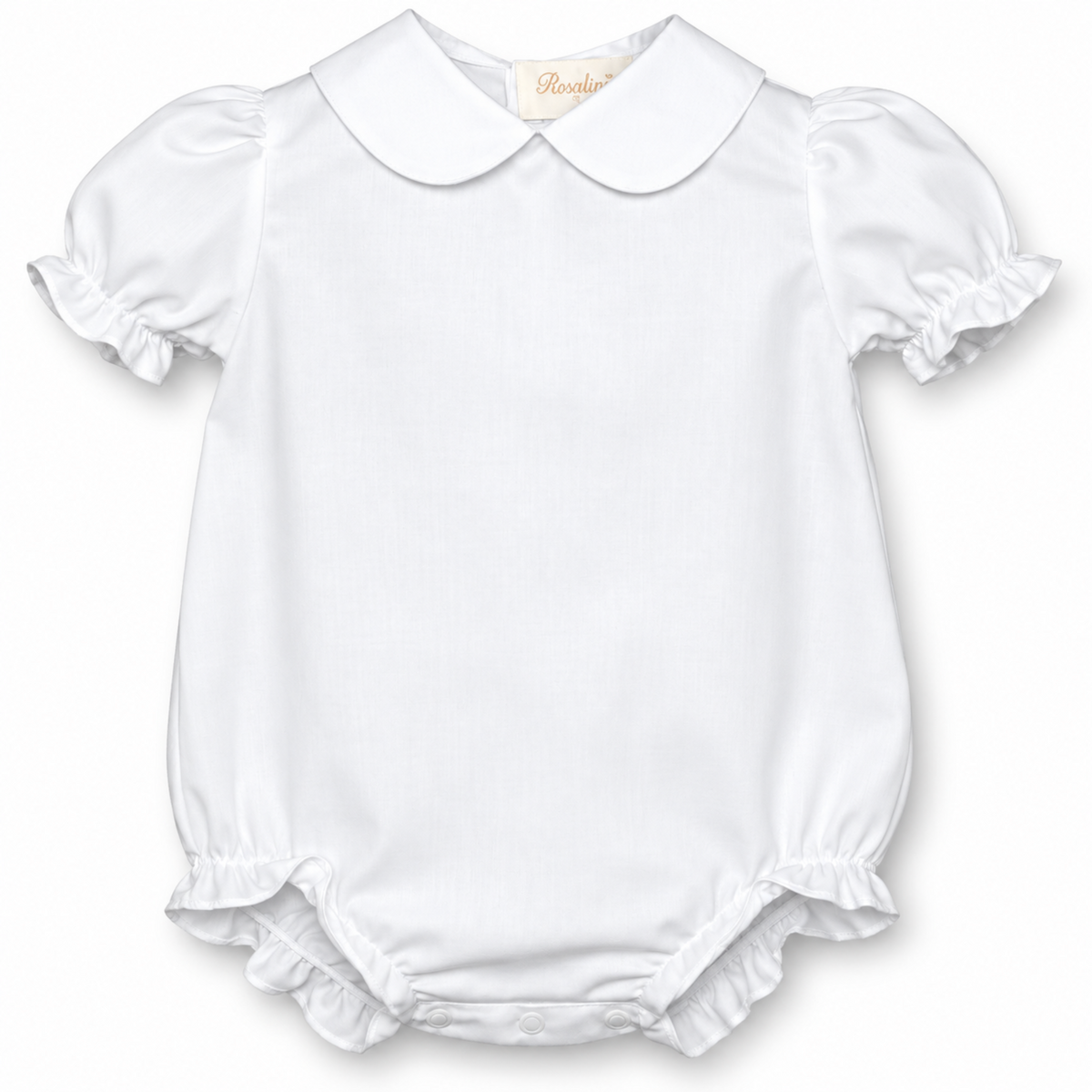 Girl White Short Sleeve Bubble