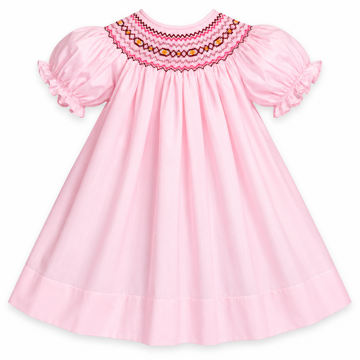 Addison Pink English Smocked Bishop