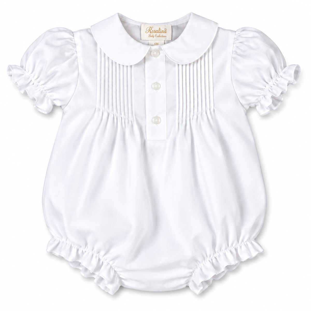 White Pintuck Girl Bubble