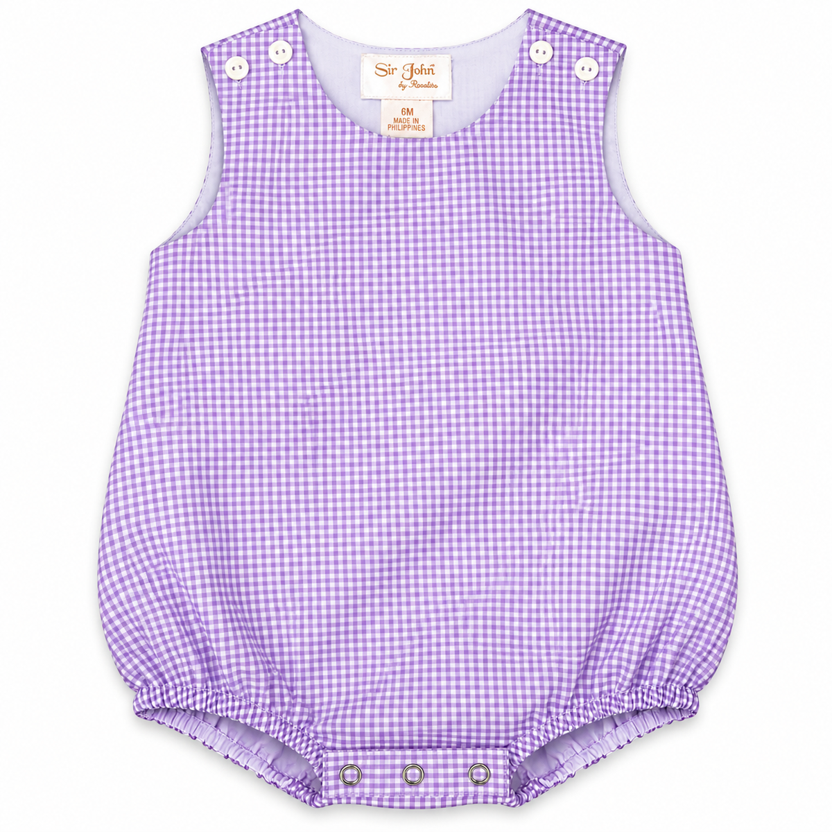 Purple Gingham Bubble