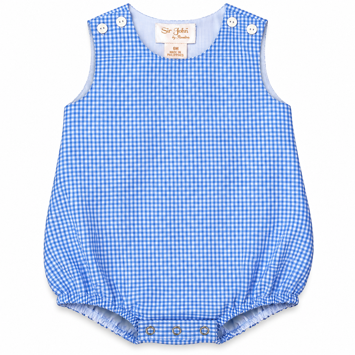 Light Blue Gingham Bubble
