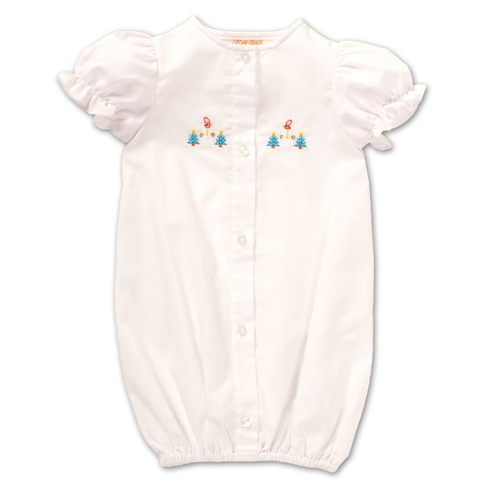 Girl Snowman White with Turquoise Trim Supot 13H 4888 SUG