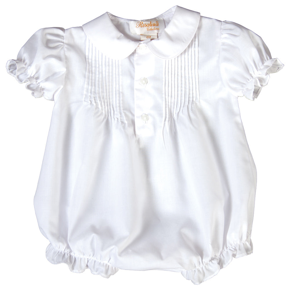 White Pintuck Girl Bubble 18 AYR 6357 BUG