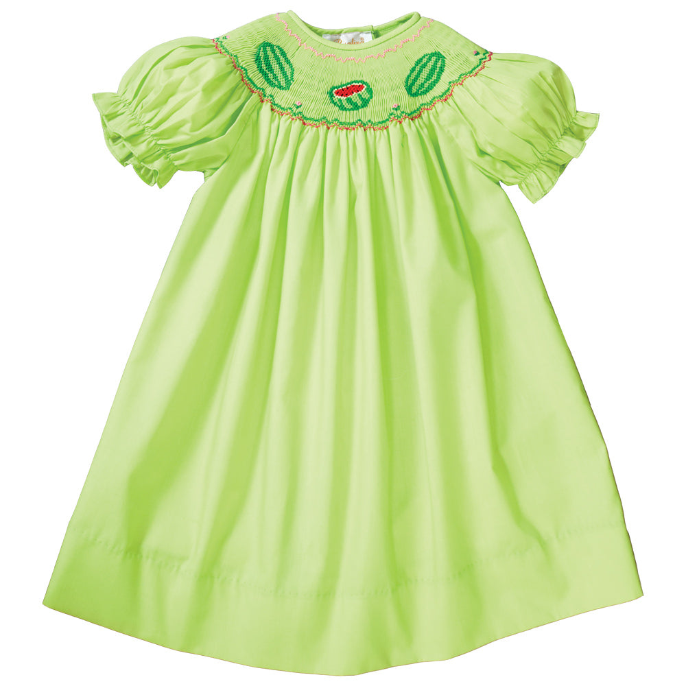 Watermelons Apple Green Smocked Bishop 19SU 6513 A