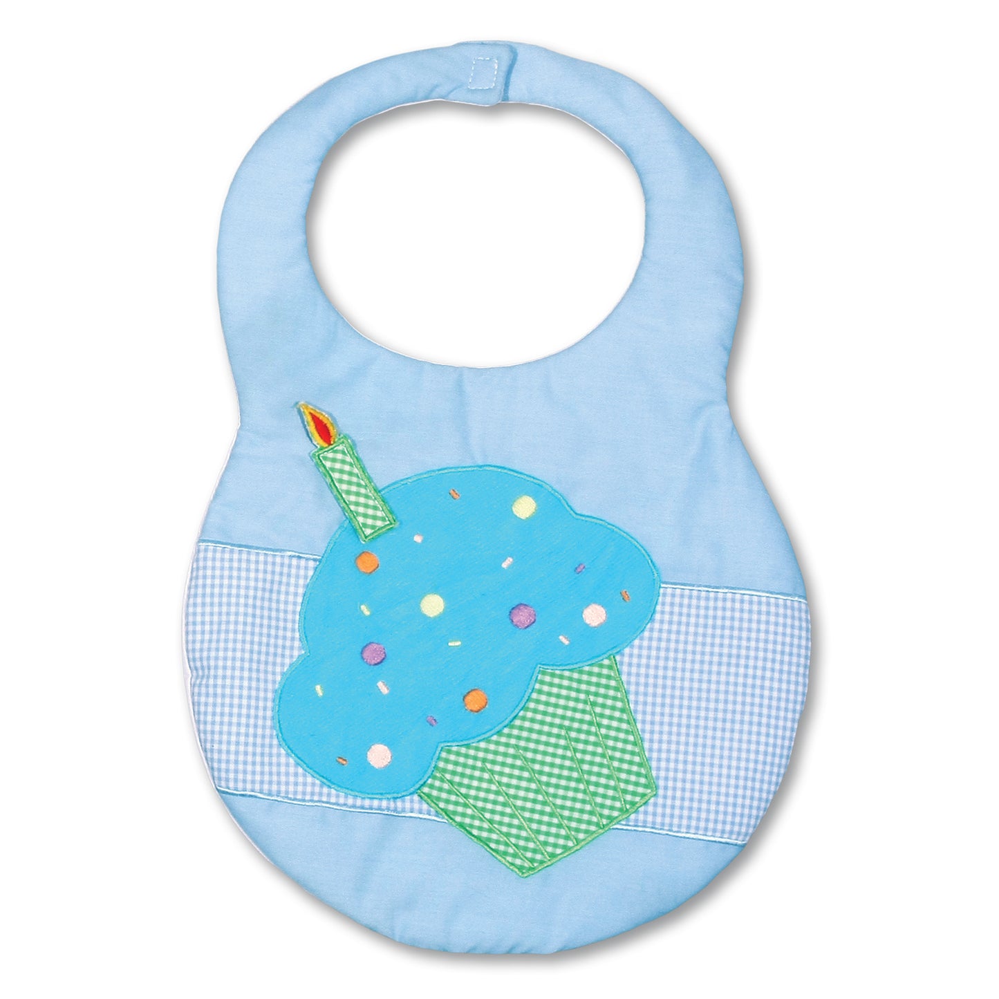 Blue Cupcake Birthday Bib 7297 BIB