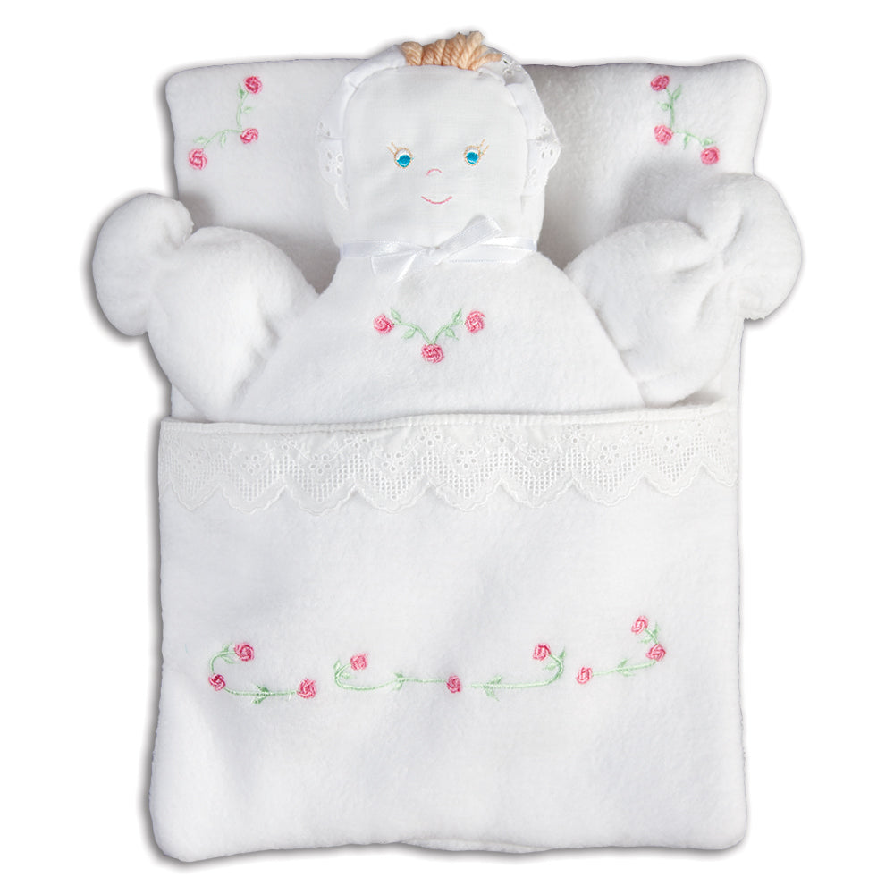 Pink Fleece Bunting Baby 7543 WH