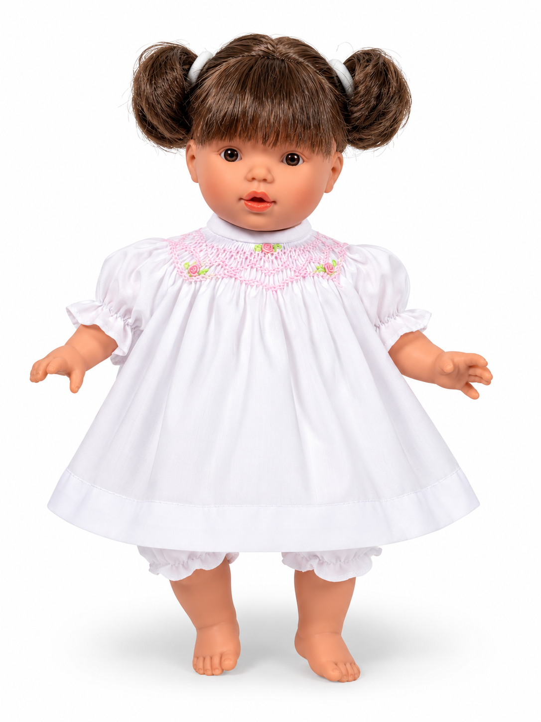 Bella | 10" Short Pigtail Brunette Doll