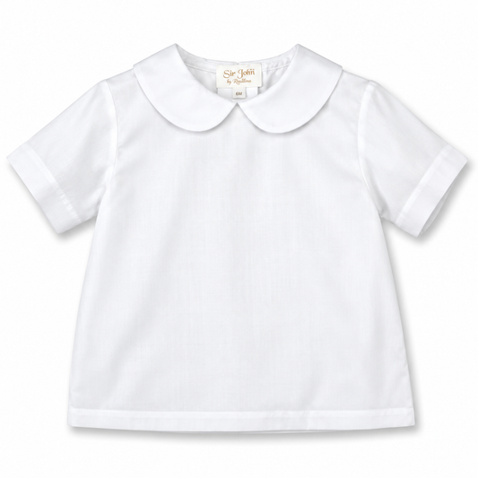 Boy White Short Sleeve Shirt