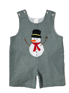Snowman Applique Boy's Romper