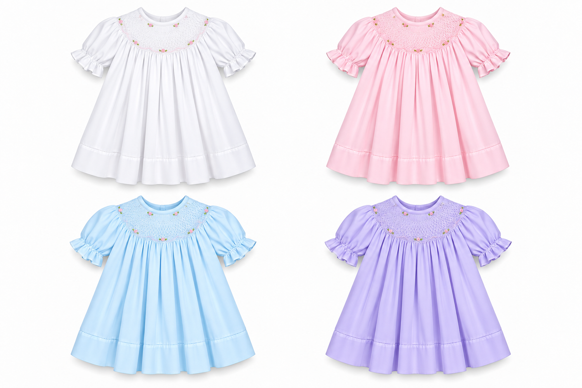 Bishop Roselle Smocked Girls’ Dress - 917