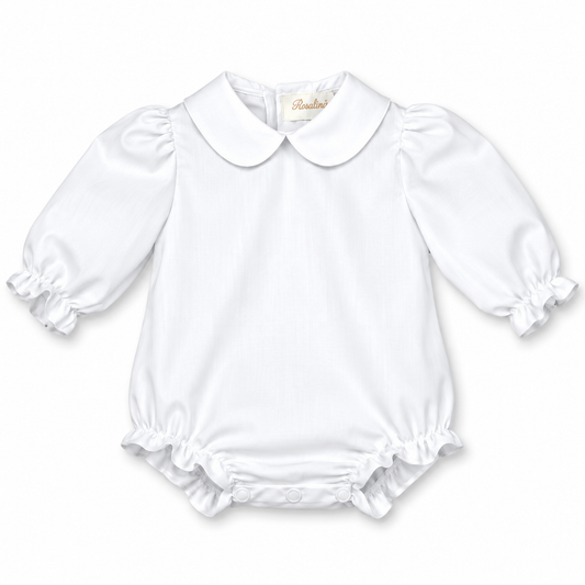Girl White Long Sleeve Bubble