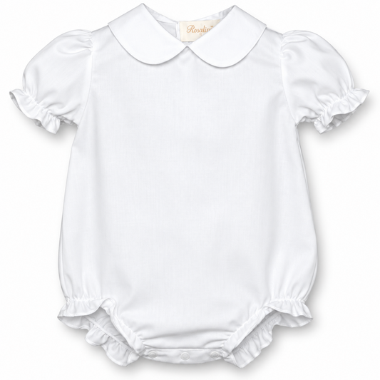 Girl White Short Sleeve Bubble