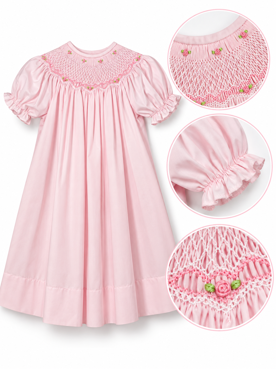 Bishop Roselle Smocked Girls’ Dress - 917