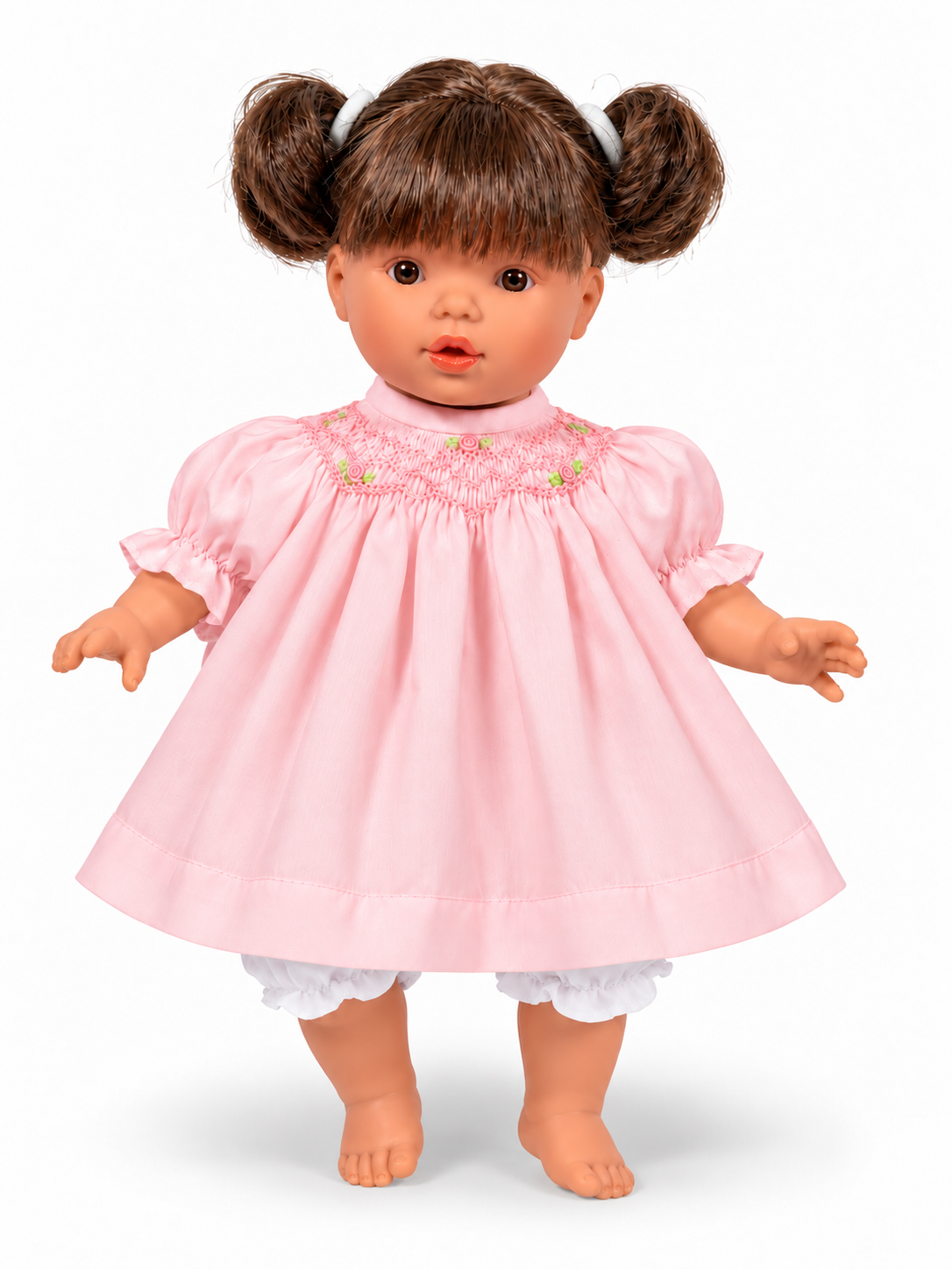 Bella | 10" Short Pigtail Brunette Doll