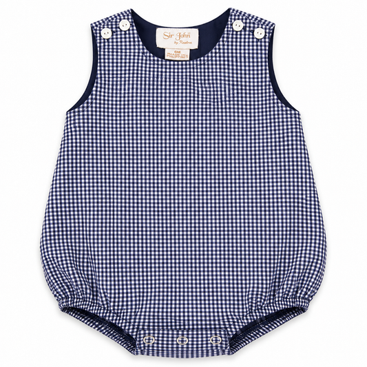 Dark Blue Gingham Bubble