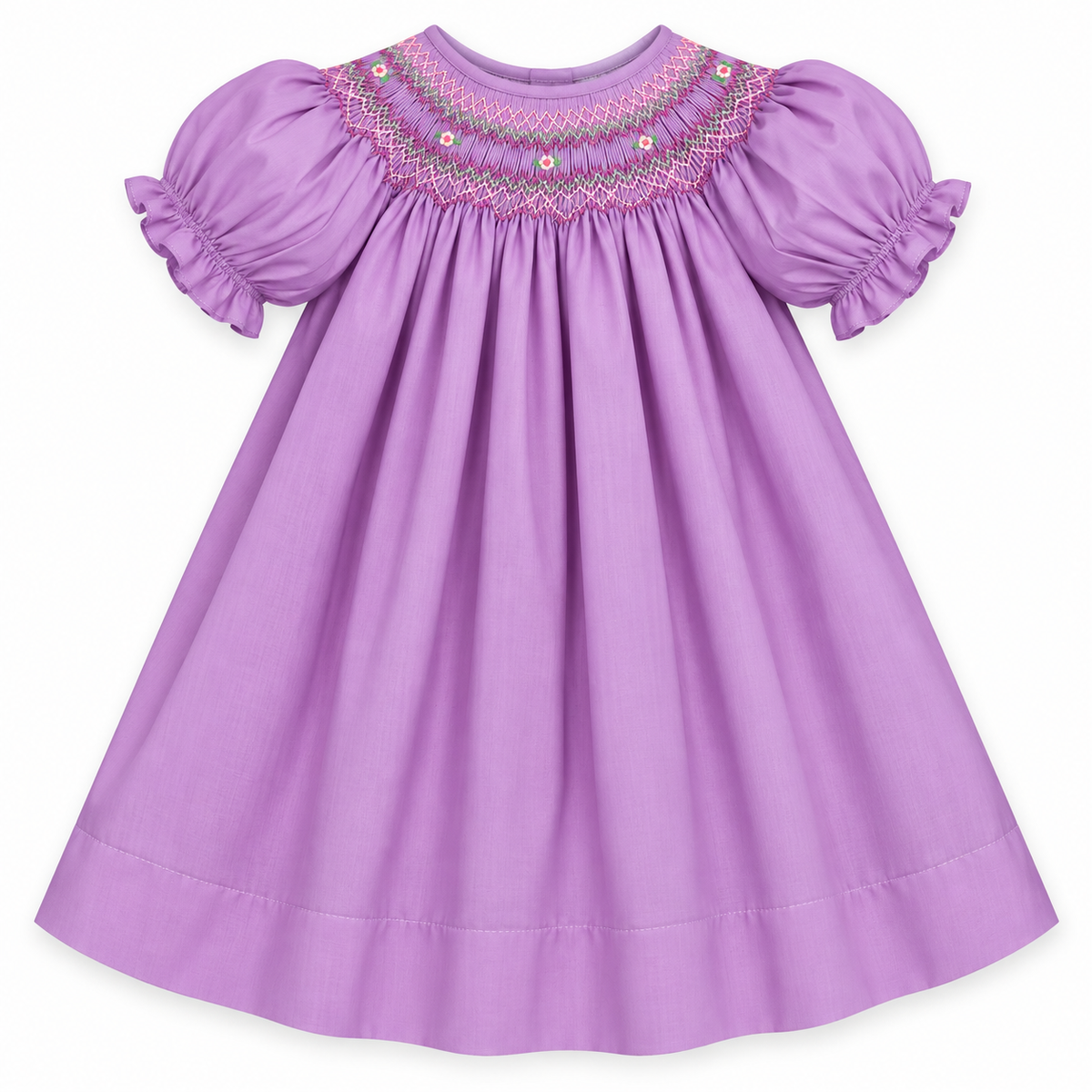 Penelope Purple English Smocked Bishop