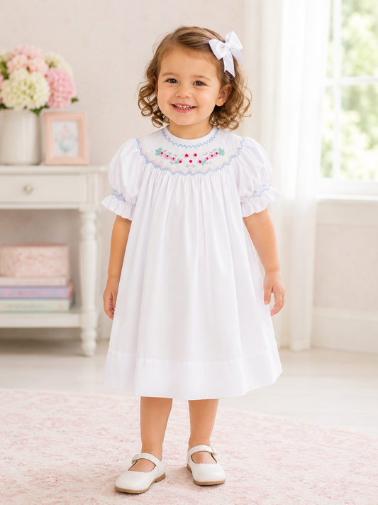Bishop Bullion Flowers in White #10098A