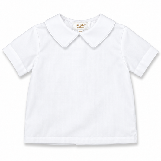 White Pointed Collar Boy Shirt