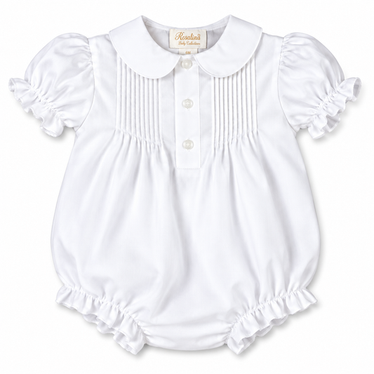 White Pintuck Girl Bubble