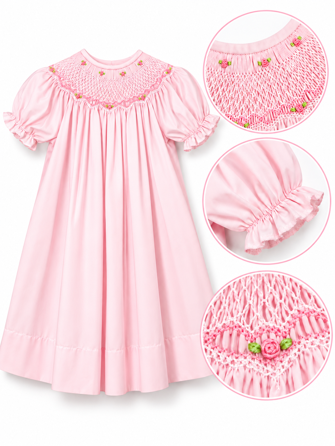 Bishop Roselle Smocked Girls’ Dress - 917
