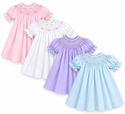 Bishop Roselle Smocked Girls’ Dress - 917