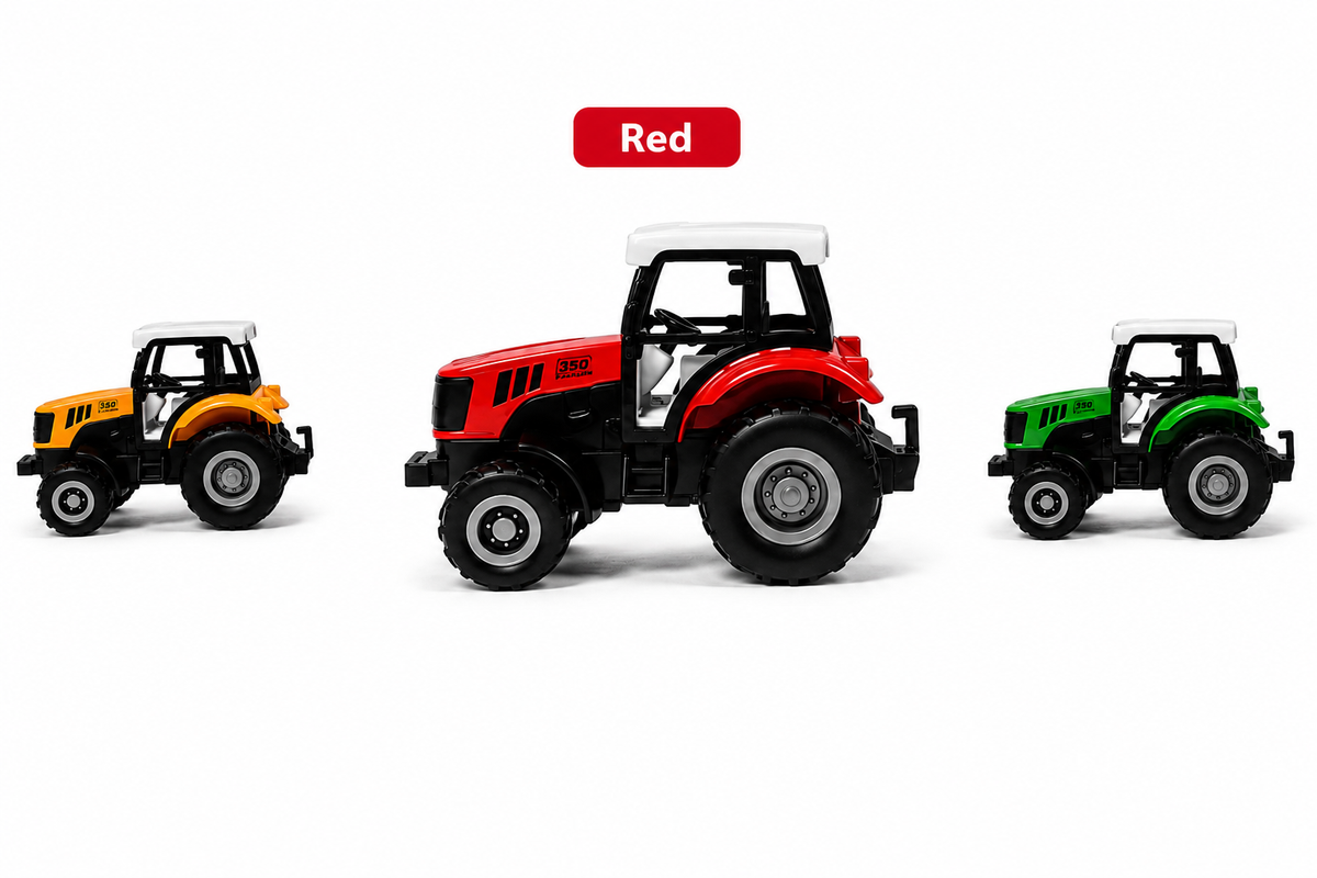 Die-Cast Metal Farm Tractor Toy – HT6388