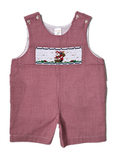 Santa on Chimney Smocked Boys Romper