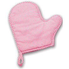 Toy Oven Mitt in Red, Blue or Pink Gingham 2206