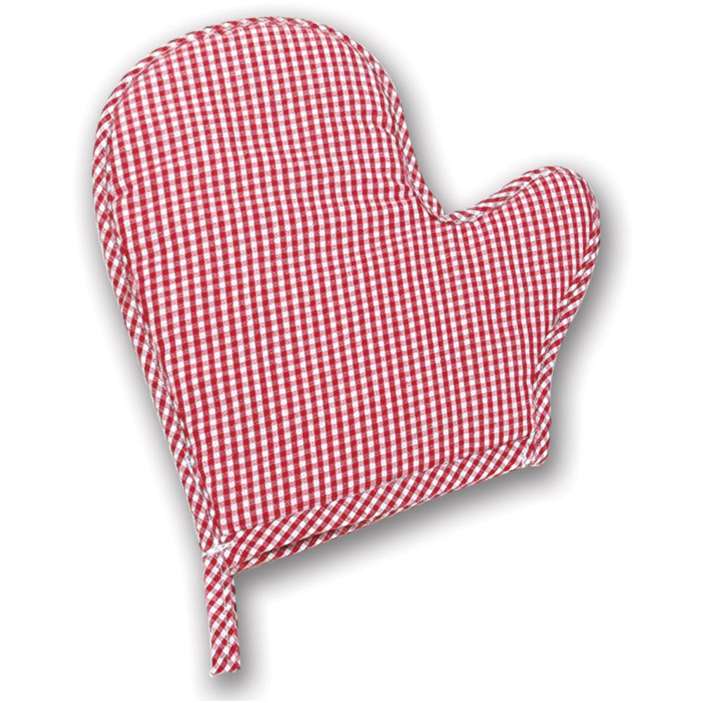 Toy Oven Mitt in Red, Blue or Pink Gingham 2206