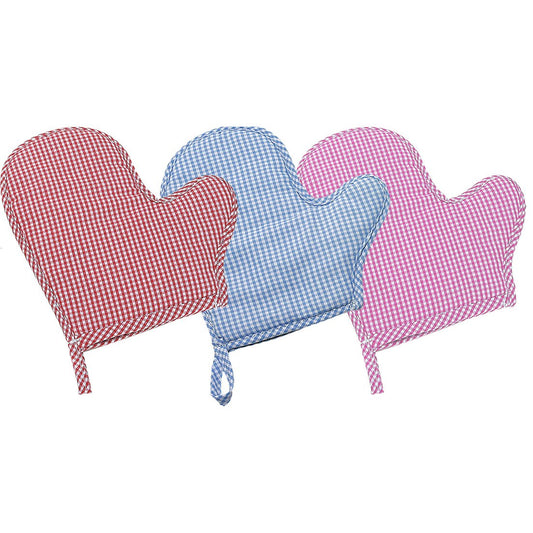 Toy Oven Mitt in Red, Blue or Pink Gingham 2206