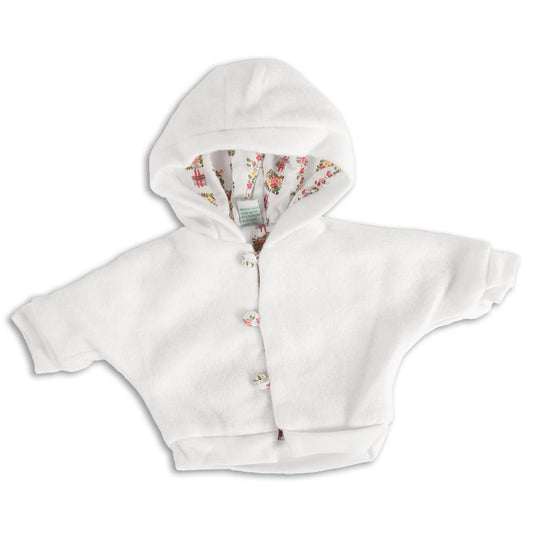 White Hooded Fleece Jacket 18" 255-DD