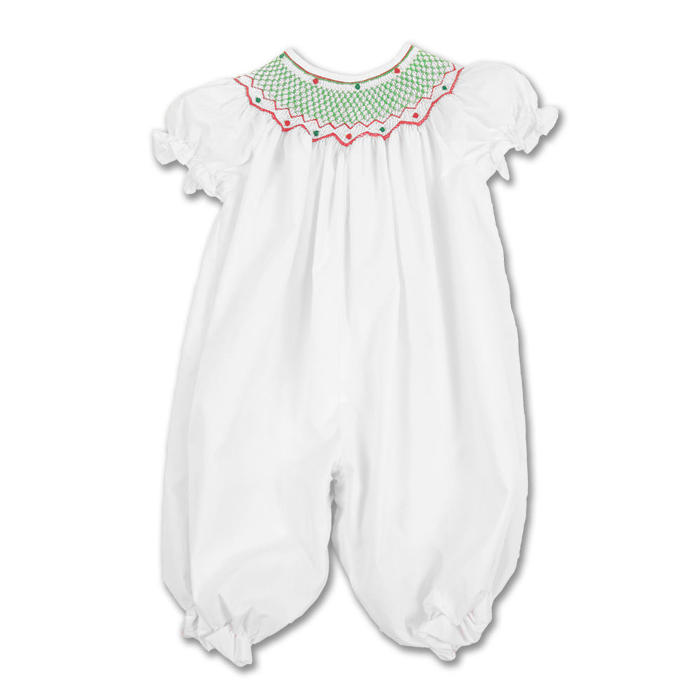 Christmas Carla Smocked White Knicker 12H 2675 K