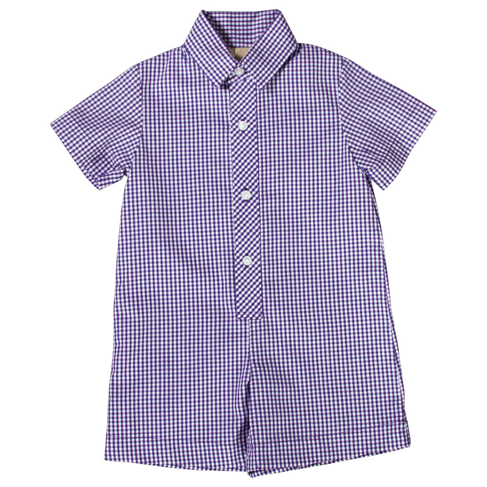 Purple Gingham Shortall AYR 3076 SA PU