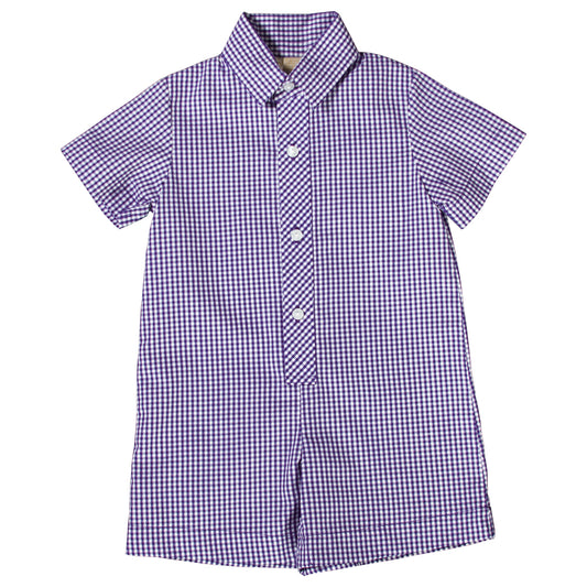 Purple Gingham Shortall AYR 3076 SA PU