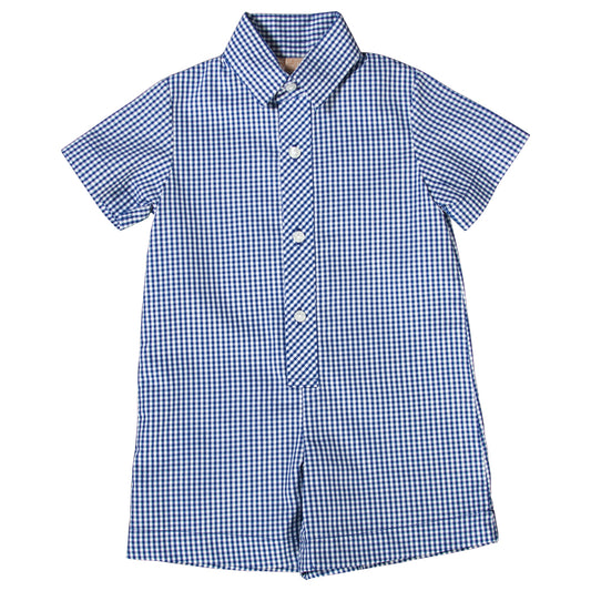 Royal Blue Gingham Shortall AYR 3076 SA RB