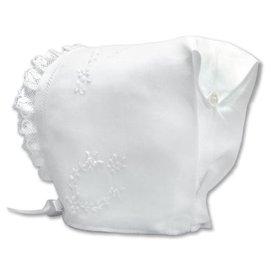 White Embroidered Clarissa Bonnet 3671 BB