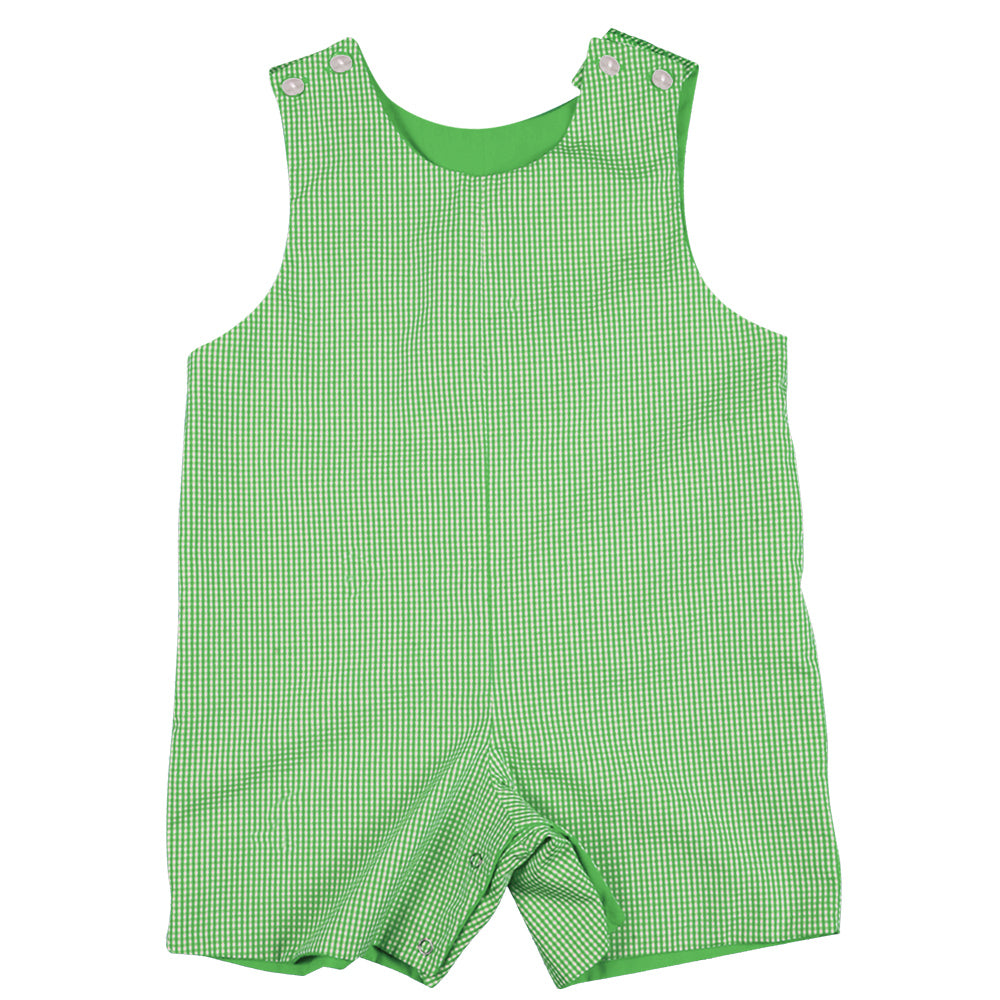 Mint Green Gingham Reversible Romper AYR 4705 R MGR