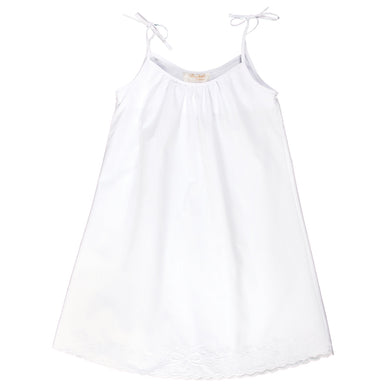 Optic White Embroidered Spaghetti Strap Sundress 5042 SD