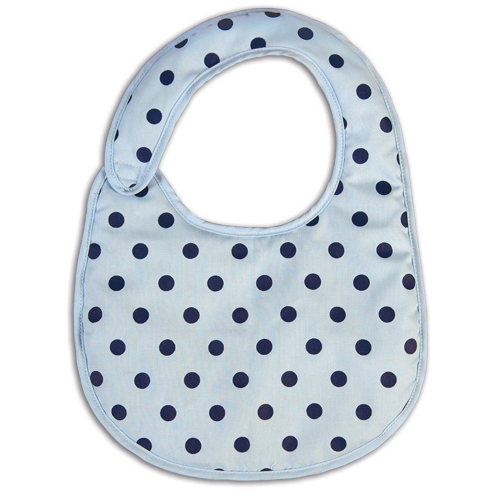 Light Blue Polka Dot Bib 14F 5067 BIB LB