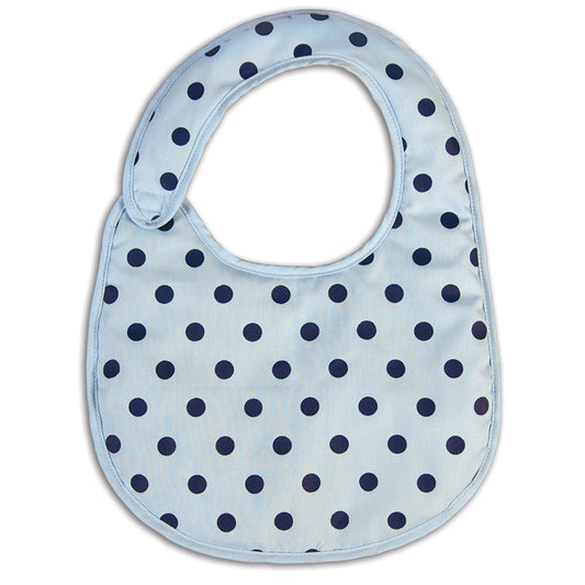 Light Blue Polka Dot Bib 14F 5067 BIB LB