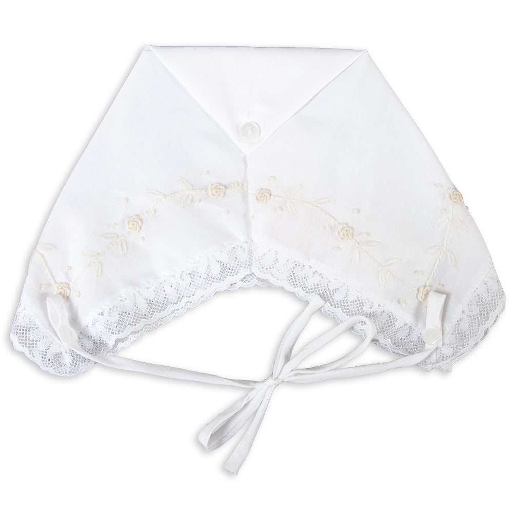 Jules White Hankie Bonnet with Lace 5300
