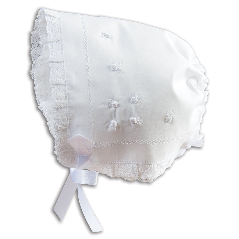 White Celia Hankie Bonnet 5630