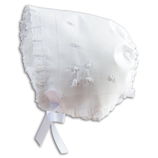 White Celia Hankie Bonnet 5630