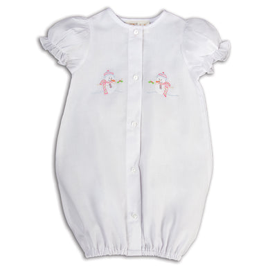 Snowman White Shadow Embroidered Girl Supot 15H 5693 SUG