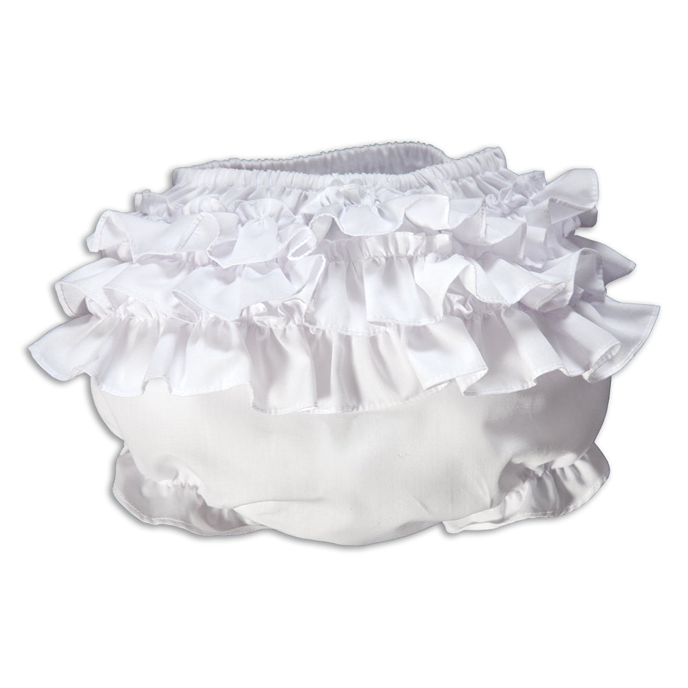 White Ruffled Diaper Cover AYR 16SP 5787WH