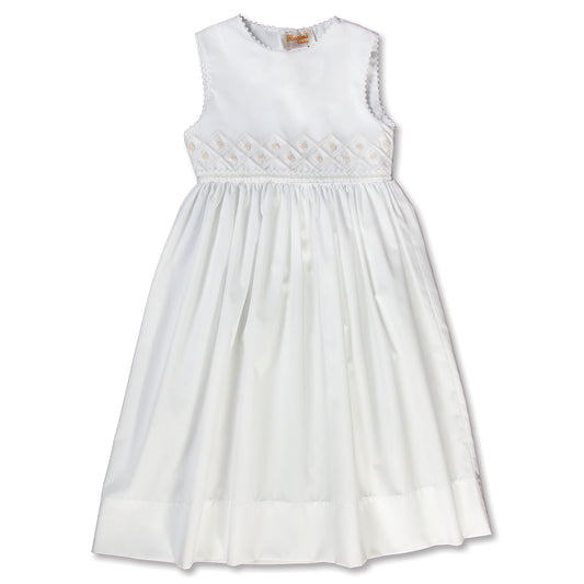 Catrina Off White Embroidered Flowers w/RicRac Sundress AYR 16SU 5808 SD WH