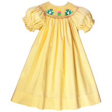 The Frogs Yellow Gingham Smocked Bishop 17SU 6059 A