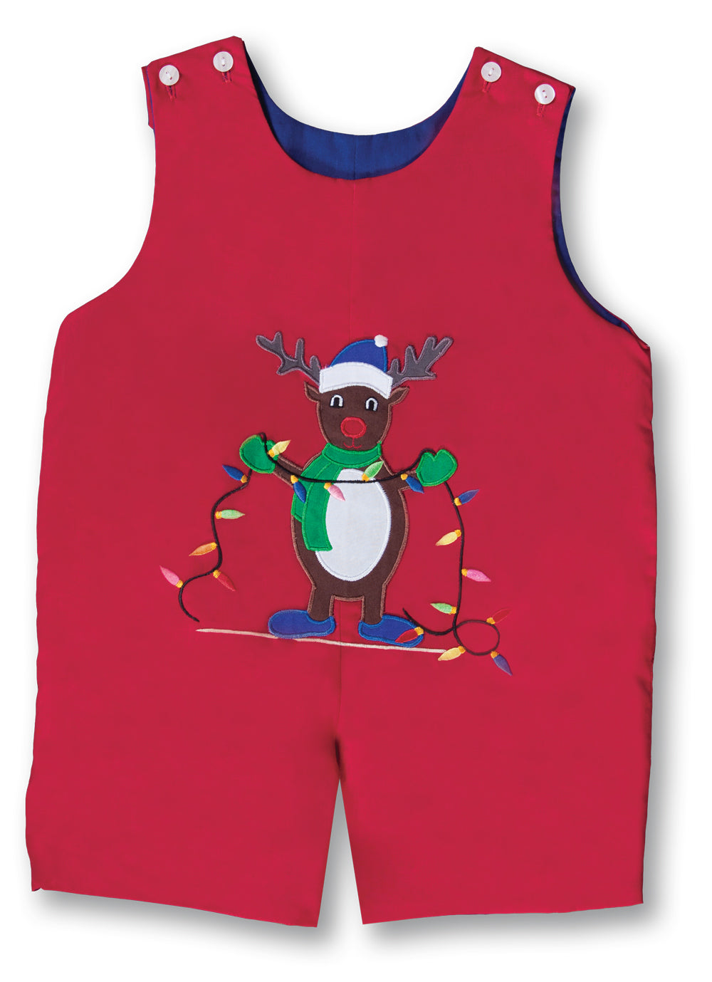 Rudolph Holiday Lights Red Reversible Romper 17H 6082 R