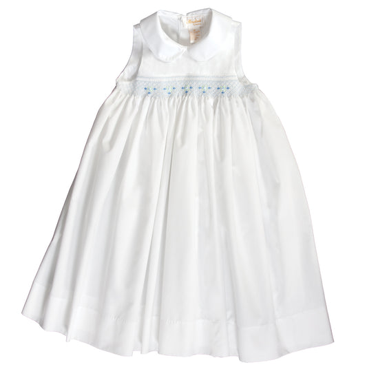 Alice White Blue English Smocked Sundress w/Peter Pan Collar 18SU 6142 SD