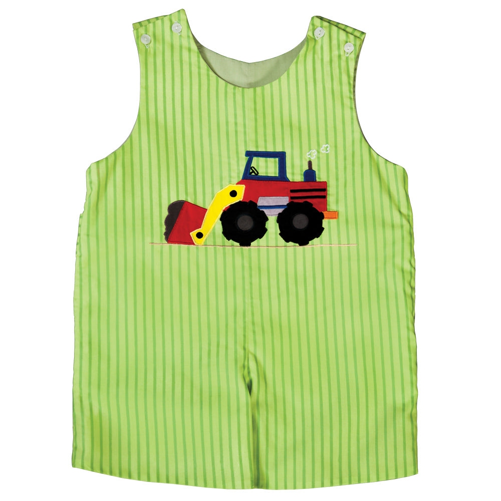 Payloader Green Striped Reversible Romper 18SU 6176 R